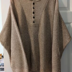 Vintage RedHead Knit Henley Fisherman's Sweater